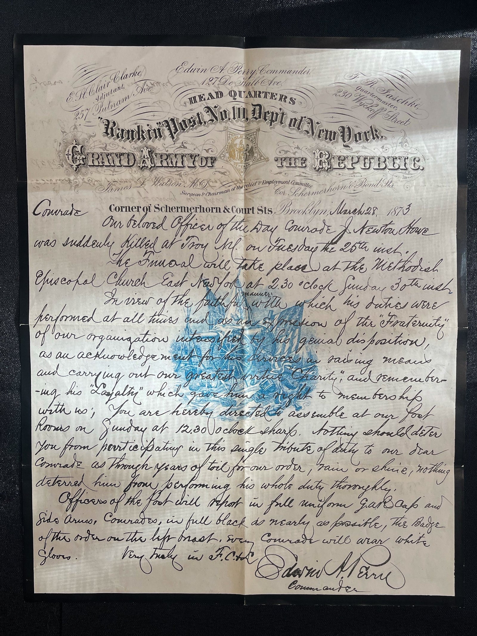 Great Army of the Republic Letter