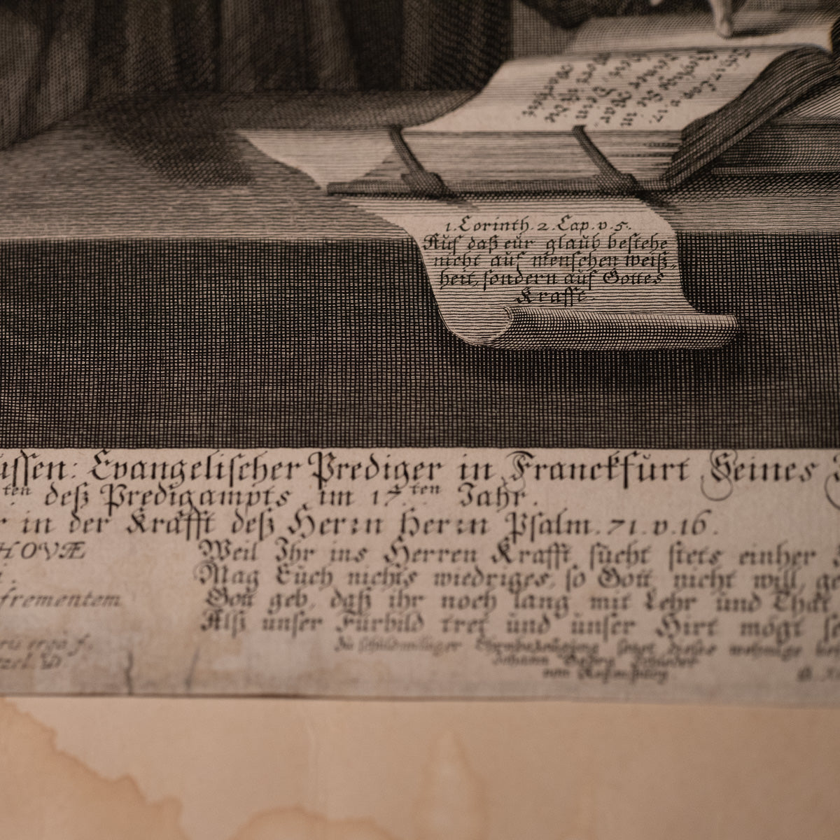 Portrait engraving of Johann Conrad Sondershausen