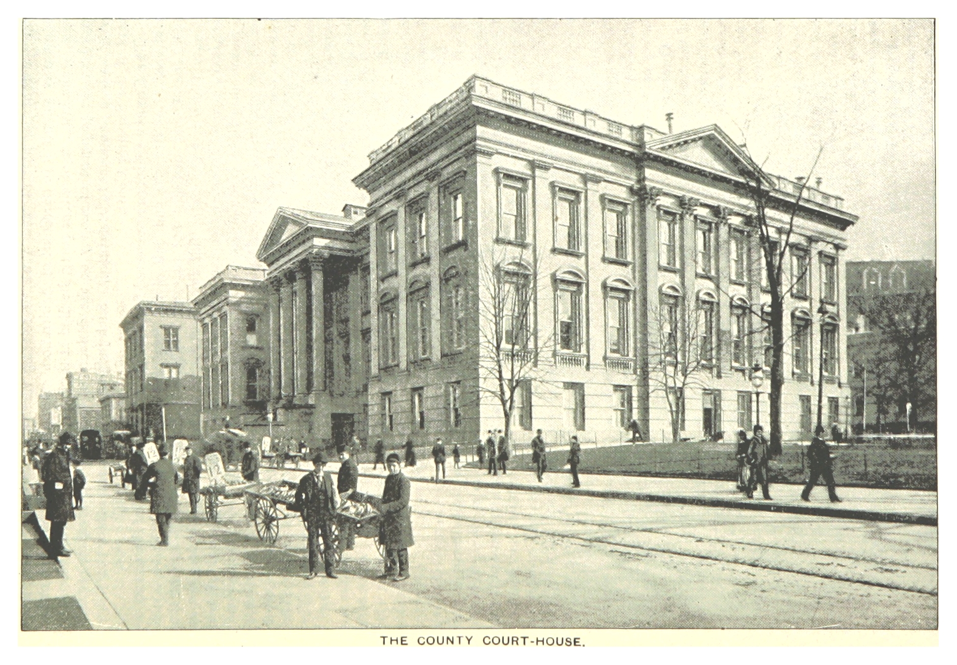 1885 photo of the Tweed Courthouse home of the then Superior Court of New York